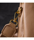 Женская модная сумка на три отделения из натуральной кожи 22106 Vintage Бежевая картинка, изображение, фото