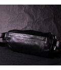 Оригінальна сумка через плече з натуральної шкіри GRANDE PELLE 11649 Чорна картинка, зображення, фото
