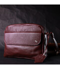 Яркая женская сумка кросс-боди из натуральной кожи GRANDE PELLE 11653 Бордовый картинка, изображение, фото