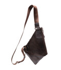 Стильная мужская сумка на плече из натуральной кожи GRANDE PELLE 11669 Коричневая картинка, изображение, фото