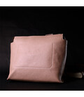 Оригинальная женская сумка из натуральной кожи GRANDE PELLE 11695 Пудровая картинка, изображение, фото