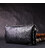 Зручний жіночий клатч із натуральної зернистої шкіри GRANDE PELLE 11697 Чорний картинка, зображення, фото