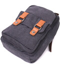 Практична сумка-рюкзак з двома відділеннями із щільного текстилю Vintage 22162 Чорний картинка, зображення, фото