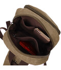 Сумка-рюкзак в стиле милитари с двумя отделениями из плотного текстиля Vintage 22163 Оливковый картинка, изображение, фото