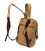 Удобная сумка-рюкзак в стиле милитари с двумя отделениями из плотного текстиля Vintage 22166 Песочный картинка, изображение, фот