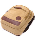 Надежная сумка для мужчин через плечо с уплотненной спинкой Vintagе 22178 Песочный картинка, изображение, фото