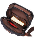 Оригінальна чоловіча сумка через плече із щільного текстилю Vintage 22192 Чорний картинка, зображення, фото