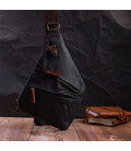 Сумка через плече для чоловіків з текстилю Vintage 22196 Чорний картинка, зображення, фото