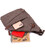 Замечательная сумка через плечо для мужчин из текстиля Vintage 22198 Песочный картинка, изображение, фото