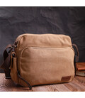 Вместительная мужская сумка мессенджер из плотного текстиля Vintage 22205 Коричневый картинка, изображение, фото
