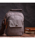 Небольшая мужская сумка из плотного текстиля Vintage 22217 Серый картинка, изображение, фото