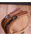 Добротная сумка-чехол на пояс с металлическим карабином из текстиля Vintage 22225 Коричневый картинка, изображение, фото