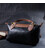 Стильна сумка з цікавим клапаном з натуральної шкіри Vintage 22252 Чорна картинка, зображення, фото