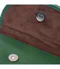 Компактна жіноча шкіряна сумка з напівкруглим клапаном Vintage 22260 Зелена картинка, зображення, фото