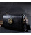 Жіноча сумка з прикрасою із натуральної шкіри Vintage 22262 Чорна картинка, зображення, фото
