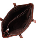 Вместительная сумка для женщин из натуральной кожи Vintage 22281 Черная картинка, изображение, фото