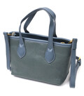 Елегантна сумка з двома ручками з натуральної шкіри Vintage 22282 Блакитна картинка, зображення, фото