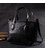 Містка сумка з двома ручками з натуральної шкіри Vintage 22286 Чорна картинка, зображення, фото