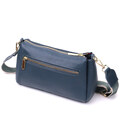 Жіноча практична сумка через плече з натуральної шкіри Vintage 22287 Синя картинка, зображення, фото