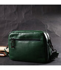 Модна жіноча сумка крос-боді з натуральної шкіри Vintage 22296 Зелена картинка, зображення, фото