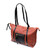 Вместительная двухцветная женская сумка из натуральной кожи Vintage 22301 Коричневая картинка, изображение, фото