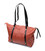 Вместительная двухцветная женская сумка из натуральной кожи Vintage 22301 Коричневая картинка, изображение, фото