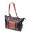Дивовижна двокольорова сумка жіноча з натуральної шкіри Vintage 22303 Чорний картинка, зображення, фото