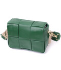 Компактна вечірня сумка для жінок з палітурками з натуральної шкіри Vintage 22312 Зелена картинка, зображення, фото