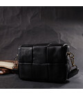 Классическая вечерняя сумка для женщин с переплетами из натуральной кожи Vintage 22313 Черная картинка, изображение, фото