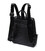 Вместительный женский рюкзак-сумка прошитый белой строчкой из натуральной кожи Vintage 22314 Черный картинка, изображение, фото