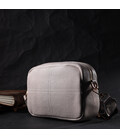 Якісна жіноча сумка з натуральної м'якої шкіри Vintage 22317 Біла картинка, зображення, фото