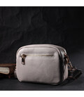 Якісна жіноча сумка з натуральної м'якої шкіри Vintage 22317 Біла картинка, зображення, фото