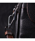 Кожаная маленькая повседневная сумка для женщин Vintage 22324 Черная картинка, изображение, фото