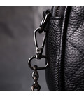 Стеганая сумка для женщин из мягкой натуральной кожи Vintage 22325 Черная картинка, изображение, фото