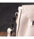 Умопомрачительная женская сумка из натуральной кожи Vintage 22331 Белая картинка, изображение, фото