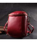 Яркая сумка интересного формата из мягкой натуральной кожи Vintage 22340 Красная картинка, изображение, фото
