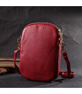 Яскрава сумка цікавого формату з натуральної шкіри Vintage 22340 Червона картинка, зображення, фото