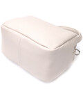 Женская прямоугольная сумка на два отделения из натуральной кожи Vintage 22344 Белая картинка, изображение, фото