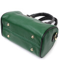 Шкіряна сумка бочонок з темними акцентами Vintage 22351 Зелена картинка, зображення, фото
