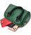 Кожаная сумка бочонок с темными акцентами Vintage 22351 Зеленая картинка, изображение, фото