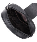 Фактурна сумка для жінок з натуральної шкіри з тисненням під змію Vintage 22354 Чорна картинка, зображення, фото