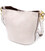 Компактна сумка жіноча з автономною косметичкою всередині з натуральної шкіри Vintage 22365 Біла картинка, зображення, фото