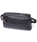 Женская сумка-клатч из мягкой натуральной кожи Vintage 22375 Черная картинка, изображение, фото