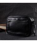 Женская вечерняя сумочка на цепочке из натуральной кожи Vintage 22382 Черная картинка, изображение, фото