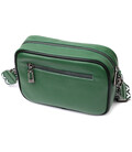 Интересная кожаная сумка с переплетами для стильных женщин Vintage 22410 Зеленая картинка, изображение, фото