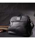 Замечательная сумка для стильных женщин из натуральной кожи Vintage 22415 Черная картинка, изображение, фото