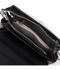 Кожаная сумка для женщин с интересной защелкой Vintage 22416 Черная картинка, изображение, фото