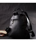 Компактний стильний рюкзак з натуральної шкіри Vintage 22434 Чорний картинка, зображення, фото