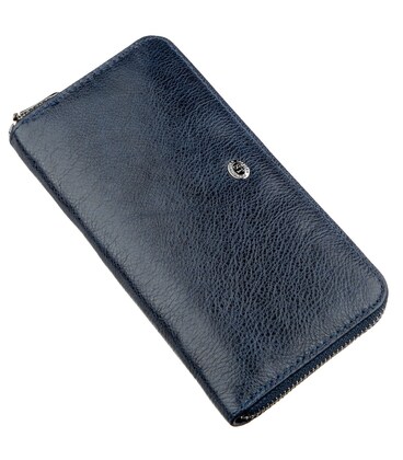 Вертикальный женский кошелек-клатч ST Leather 18864 Синий картинка, изображение, фото