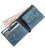Оригінальна портмоне комбі двох кольорів унісекс на магніті GRANDE PELLE 11210 Синє картинка, зображення, фото